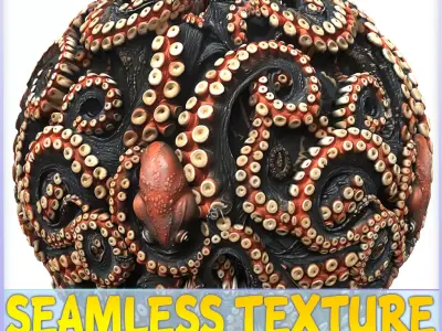 Octopus Seamless Texture Texture by zames1992 - Textured