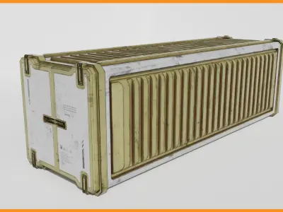 Military Environment 3D Model Pack Low-poly 3D model