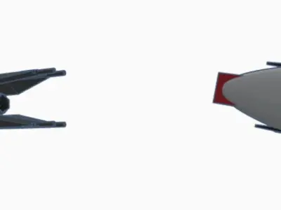 Star Wars a-wing and tie interceptor 3D print model