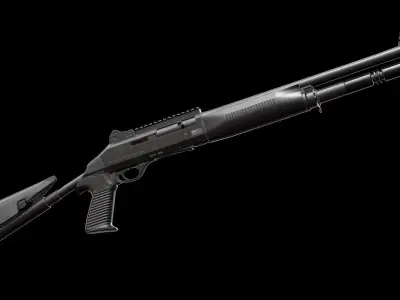 M1014 - Model and Textures Low-poly 3D model