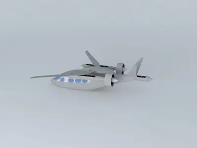 ARGO AIRCRAFTS A 900 Blade in flight 3D model