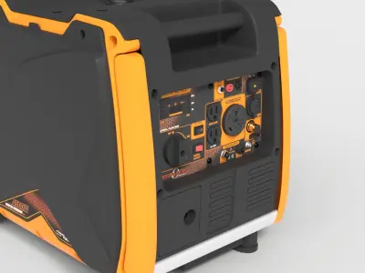 PORTABLE INVERTER GENERATOR Low-poly 3D model purchase
