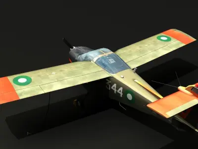 Super Mushshak MFI-17 Low-poly 3D model