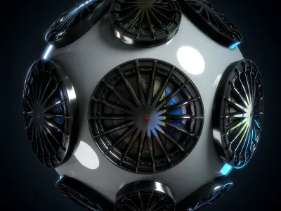 Car Rim Material - VOL 01 - Maps - SBsar Texture