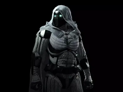 Moon Knight Low-poly 3D model