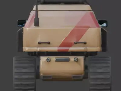 Stylized Chibi Sci-Fi Crawler Scout 3d Low-poly 3D model