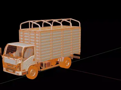 Isuzu Elf Box Truck 3D model
