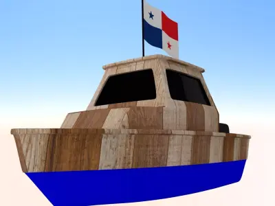 Panama Fishing Boat 3D model
