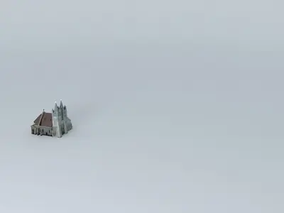 Csütörtöki rk TempleChurch on Thursday to Island Free 3D model