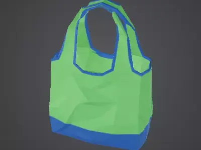 Low Poly Stylized Sports Duffel Backpack Low-poly 3D model
