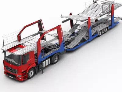 Mercedes Antos Car Transporter 3D model