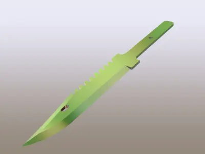 M9 knife blade  Free 3D print model