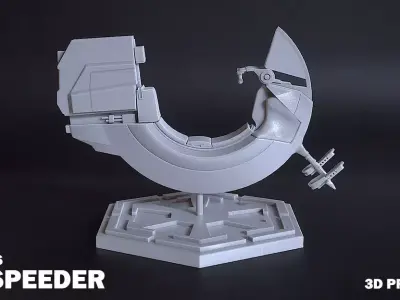Sith Speeder - Star Wars - 3D Print Ready 3D print model