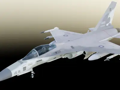AIDC F-CK-1 Fighter  Taiwan 3D model