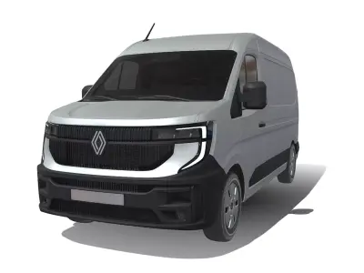 Renault Master 2024  High Quality Commercial Van 3D model