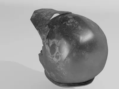 Motocycle Helmet Low-poly 3D model