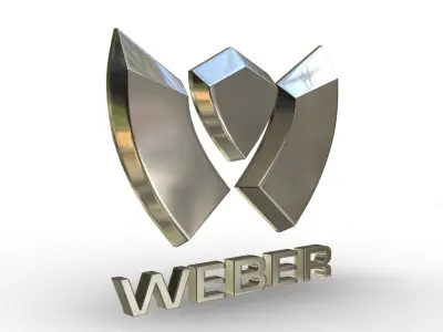weber logo 3D model