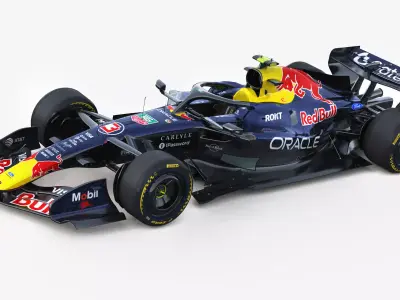 F1 RedBull RB22 2026 Low-poly 3D model
