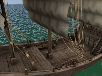 sailing boat 3D model purchase
