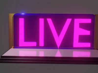 The Live stage 3D model free Free 3D model