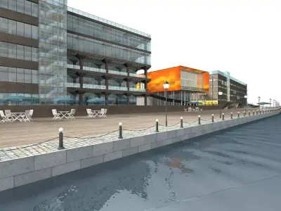 Commercial Building 3D model 32