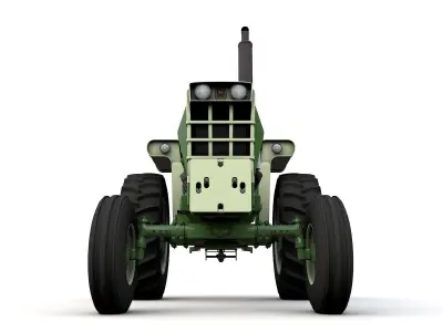 Oliver 2255 2WD Tractor 1972 3D model
