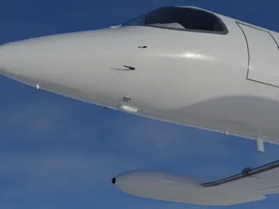 Learjet 35 Low-poly 3D model