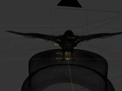 CROW RIG gift for all Free low-poly 3D model