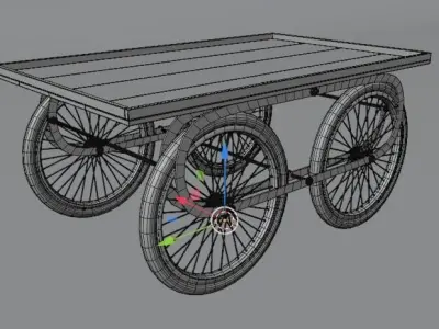 vending cart 3D model