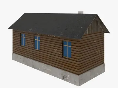 Old house low poly Free low-poly 3D model purchase