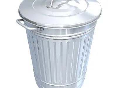 Trashcan trash can 3D model purchase