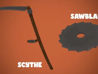 Adventurous - Tools Low-poly 3D model