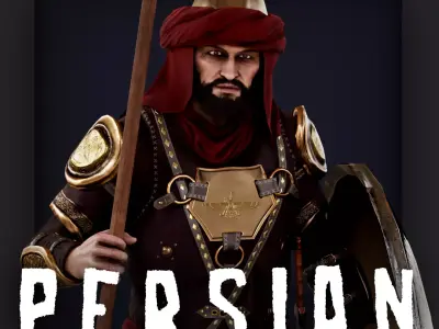 PERSIAN 5 Low-poly 3D model