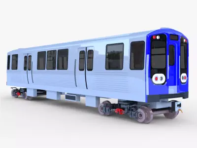 Chicago metro train 3D model