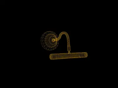 Vintage Painting Wall Light Low Poly Game Ready Low-poly 3D model