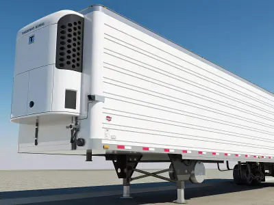 Volvo VNR 640 Trailer 3D model