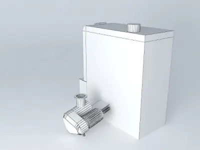 Fröling T4 wood chips boiler, agitator on the RIGHT Free 3D model