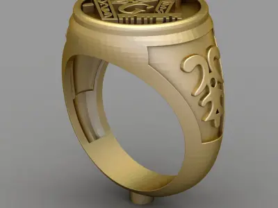 Antique Signet Ring 3D print model
