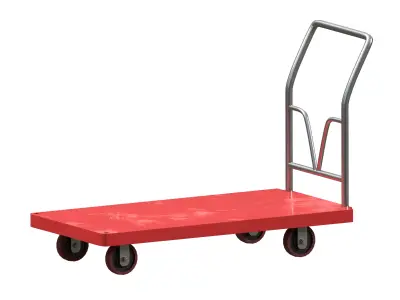 Cart small Low-poly 3D model