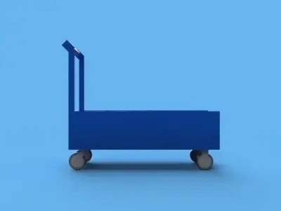 Industrial Trolley 3D model