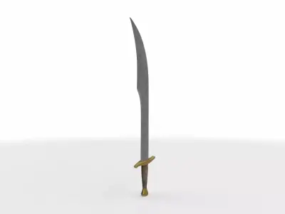 falchion sword  3D model