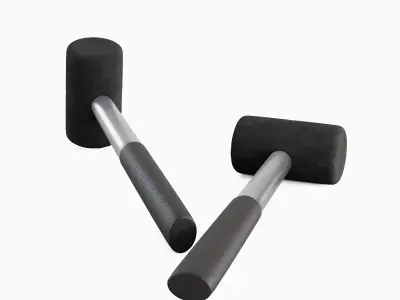 Rubber Mallet Set B 3D model