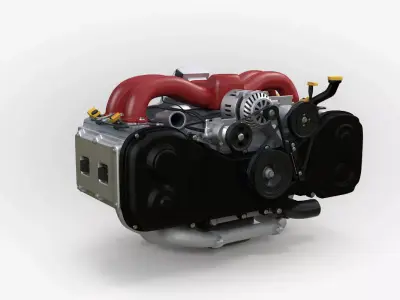 Subaru Boxer Engine 3D model
