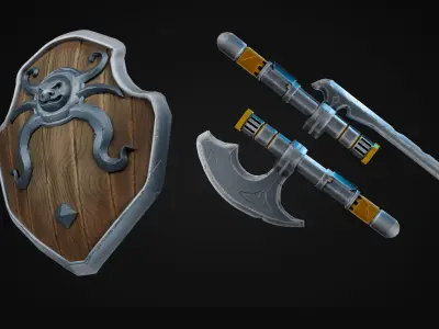 ALL IN ONE - Weapon Master Low-poly 3D model