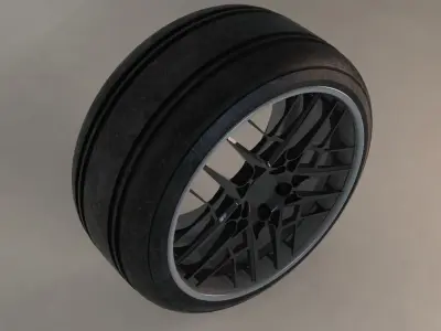 tire und rims cocnept tuning part 3D model