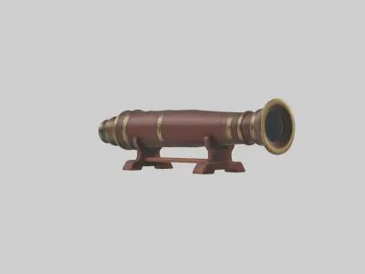 Medievalspyglassmod 1 Low-poly 3D model