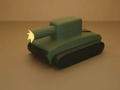 Tank Shoot 3D Model 3D model