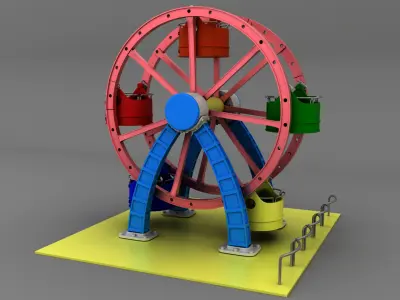 carousel cartoon  3D model