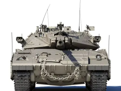 Merkava Mk2D 3D model