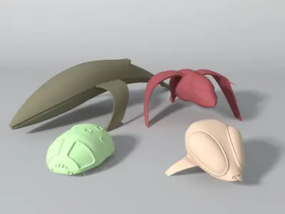 sciBird-passenger elephant with long tail 3D print model